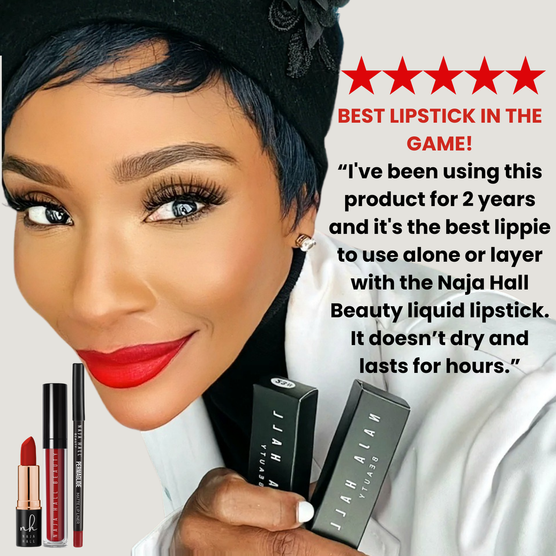 unbotheRED 3-piece Matte RED Lip Kit