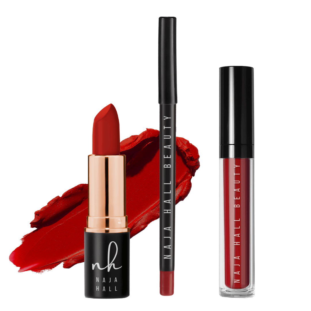 unbotheRED 3-piece Matte RED Lip Kit